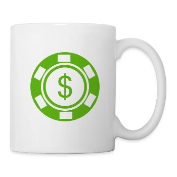 Fischspoker - Tasse - Weiß - Rechts