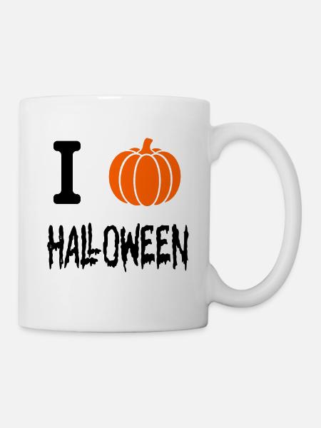 Ich liebe Halloween - Tasse - Weiß