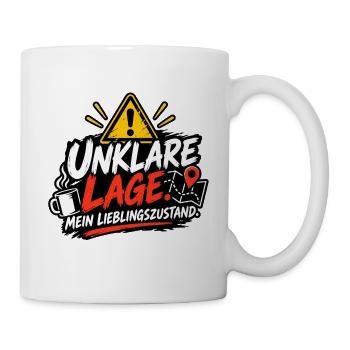 Unklare Lage Lieblingszustand - Tasse - Weiß - Rechts