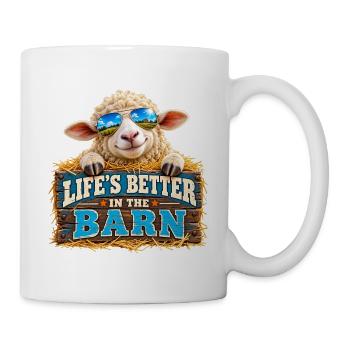 Leben Besser im Stall - Tasse - Weiß - Rechts