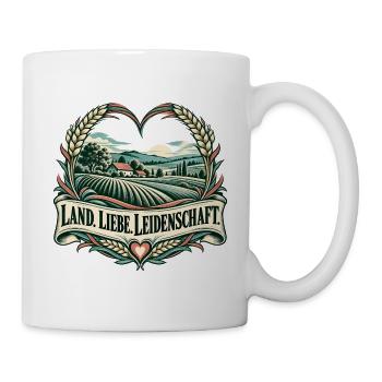Land Liebe Leidenschaft Landschaft - Tasse - Weiß - Rechts