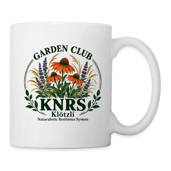 Garten Club KNRS Naturresilienz - Tasse - Weiß - Rechts