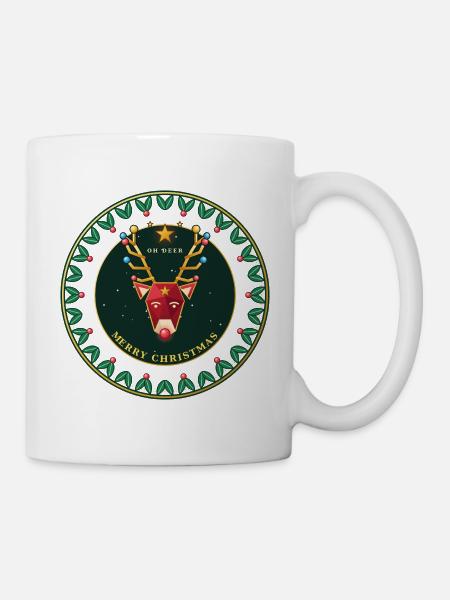 Oh Deer Rentier - Tasse - Weiß