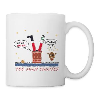 Humorvoller Weihnachtswitz - Tasse - Weiß - Rechts