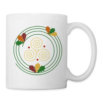 Triskel - Der ewige Kreislauf - Tasse - Weiß - Rechts