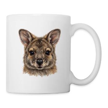 Quokka Australien Souvenir Be Happy Shirt - Tasse - Weiß - Rechts