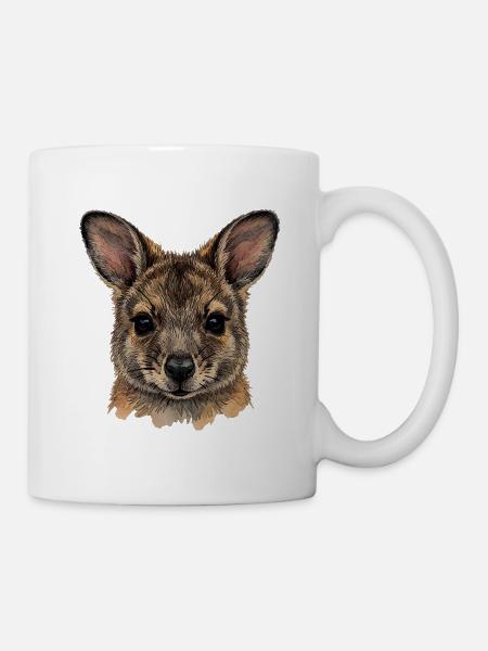 Süßes Quokka Wallaby Australien Design - Tasse - Weiß