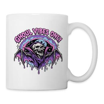 Ghoul Vibes Bat Halloween - Tasse - Weiß - Rechts
