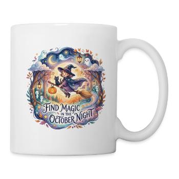 Magische Nacht Oktober Hexe und Geister - Tasse - Weiß - Rechts