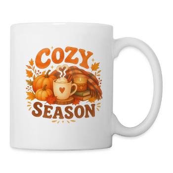 Herbst-Kokonsaison - Tasse - Weiß - Rechts