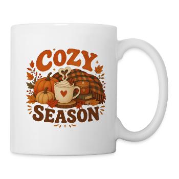 Herbst-Kokon-Saison - Tasse - Weiß - Rechts