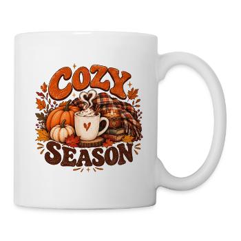 Gemütliche Herbstsaison - Tasse - Weiß - Rechts