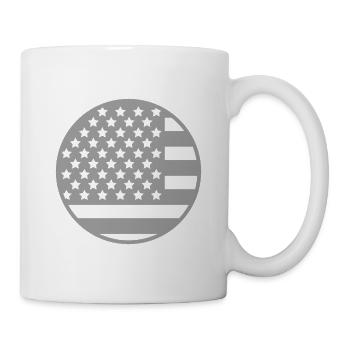 Flagge der Vereinigten Staaten - Tasse - Weiß - Rechts