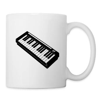 Klavier - Tasse - Weiß - Rechts
