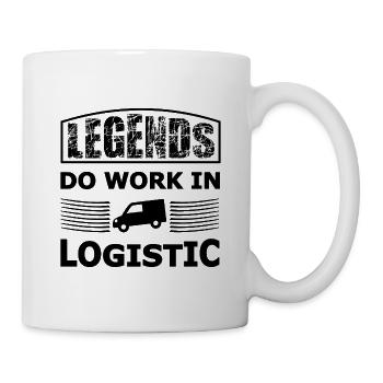 Logistik und Transport Legenden - Tasse - Weiß - Rechts