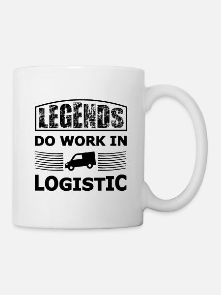 Logistik und Transport Legenden - Tasse - Weiß