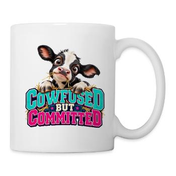 Cowfused But Committed - Tasse - Weiß - Rechts