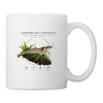 Amano Garnelen Naturdruck - Tasse - Weiß - Rechts