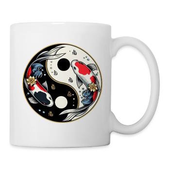 Yin Yang Koi - Tasse - Weiß - Rechts