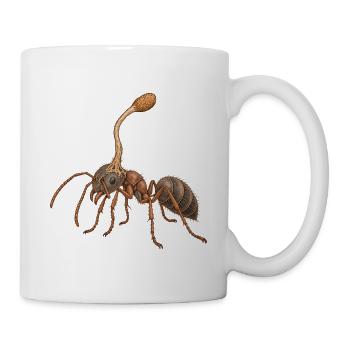 Das Zombie-Ameisenpilz-Tee - Tasse - Weiß - Rechts