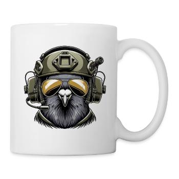 Militär Taube - Tasse - Weiß - Rechts