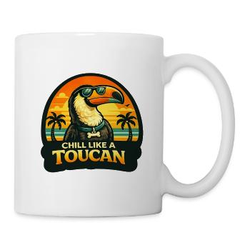 Chill wie ein Toucan - Tasse - Weiß - Rechts
