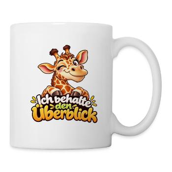 Lustige Coole Giraffe - Ich behalte den Überblick  - Tasse - Weiß - Rechts