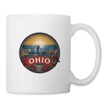 Ohio Lake Erie Rock & Roll Retro-Reisegeschenk - Tasse - Weiß - Rechts