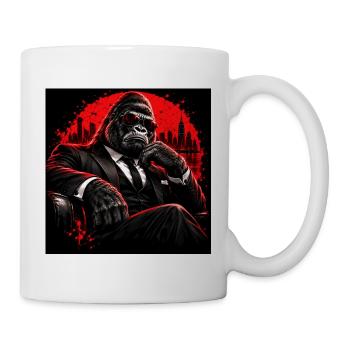 Red Black Business Gorilla - Tasse - Weiß - Rechts