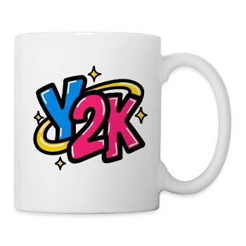 GEN Z ZITIERT TYPOGRAFIEDESIGN – Y2K - Tasse - Weiß - Rechts