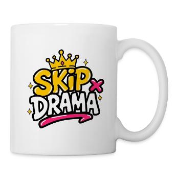 GEN Z ZITATE – Spring Drama Crown Graphic Tee - Tasse - Weiß - Rechts