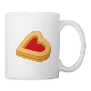 Keksherz - Tasse - Weiß - Rechts