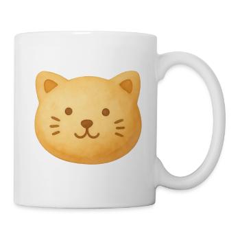 Katzenkuchen-Keks - Tasse - Weiß - Rechts