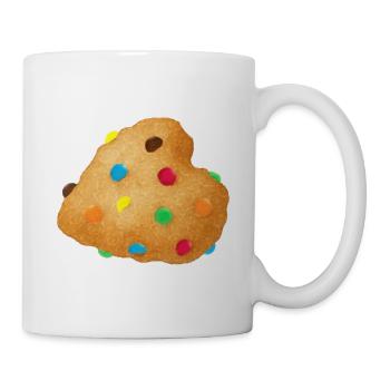 Buntes Konfetti-Keks - Tasse - Weiß - Rechts
