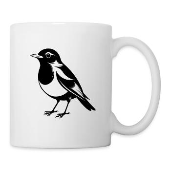 Amerikanischer Rotkehlvogel - Tasse - Weiß - Rechts