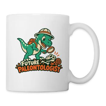 Future Paleontologist / Dino Forscher - Tasse - Weiß - Rechts