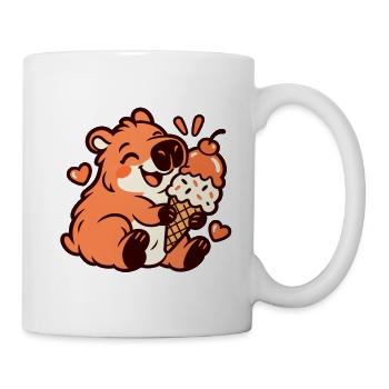 Kawaii Capybara - Tasse - Weiß - Rechts