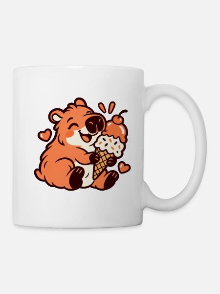 Kawaii Capybara - Tasse - Weiß
