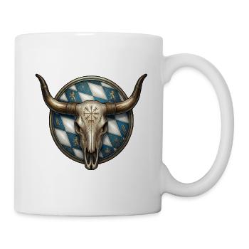 Bayern Schädel Nordmann - Tasse - Weiß - Rechts