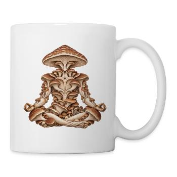 Pilz-Geist-Meditations-Tee - Tasse - Weiß - Rechts