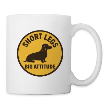 Kleine Beine Große Haltung - Tasse - Weiß - Rechts