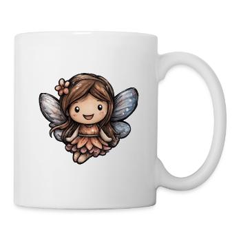 Waldfee mit Blütenflügeln - Tasse - Weiß - Rechts