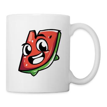 Frech-fröhliche Wassermelonen Scheibe - Tasse - Weiß - Rechts