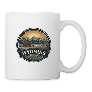 Reisesouvenir der Wyoming Grand Teton Mountains - Tasse - Weiß - Rechts