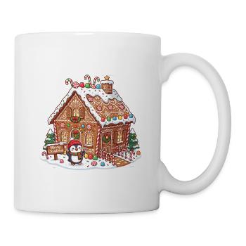 Zuckersüßes Winterhaus - Tasse - Weiß - Rechts