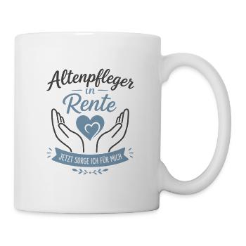 Altenpfleger in Rente jetzt sorge ich für mich - Tasse - Weiß - Rechts