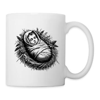 Neugeborener Jesus - Tasse - Weiß - Rechts