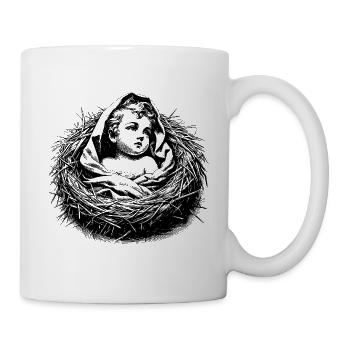Neugeborener Jesus - Tasse - Weiß - Rechts