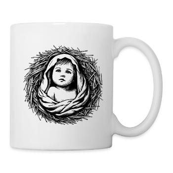 Neugeborener Jesus - Tasse - Weiß - Rechts