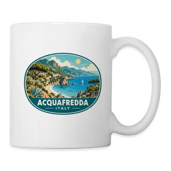 Erkunden Sie Acquafredda in Italien an der Tyrrhenischen Meeresküste - Tasse - Weiß - Rechts